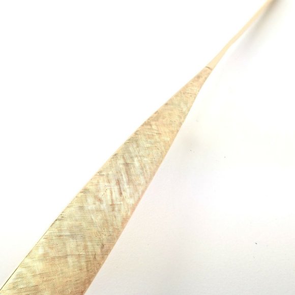 Rare! Vintage Authentic Cartier Dinh Van 18k Yellow Gold Long Quill Brooch Pin - Picture 10 of 12